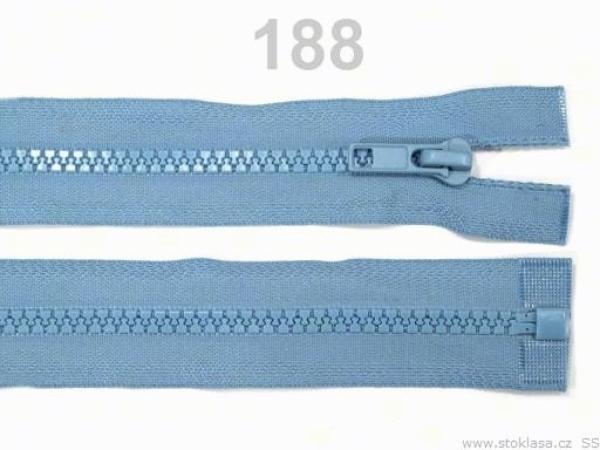 Krampenreißverschluss 65 cm, Hellblau